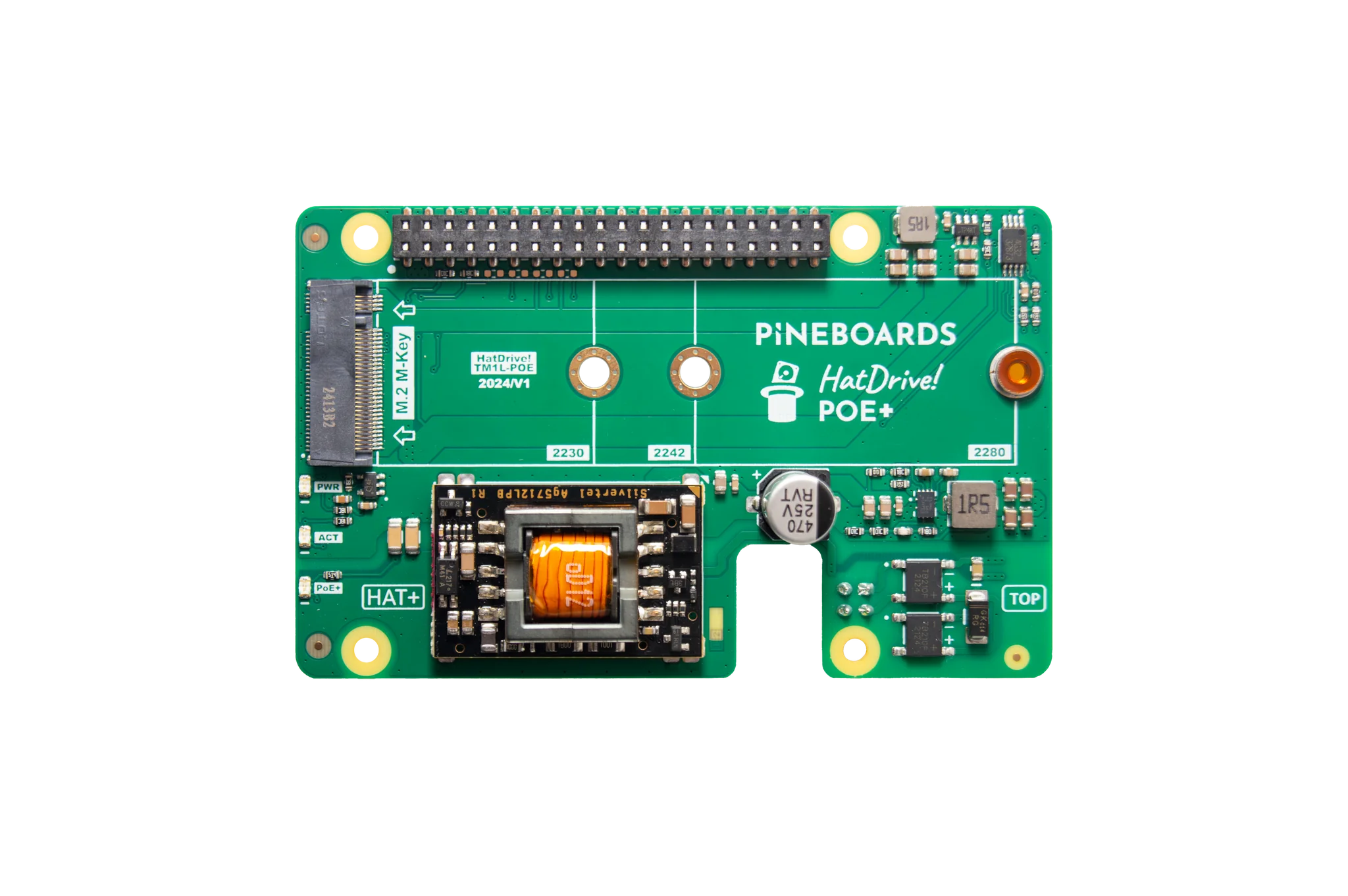 Pineboards HatDrive! PoE+