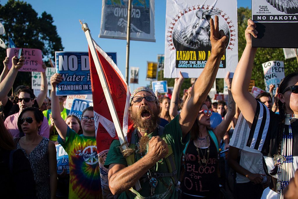 Dakota Access Pipeline protesters.