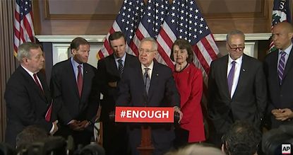 Senate Democrats criticize Republicans for blocking gun measures