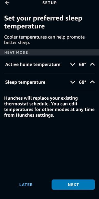 Amazon Smart Thermostat Alexa App Screenshot