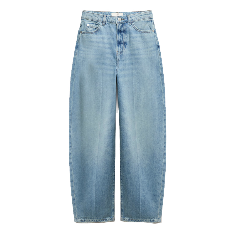M&amp;amp;S barrel leg jeans