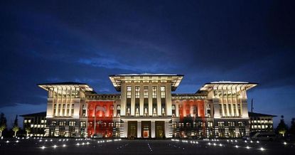 Turkey's gigantic, controversial new presidential palace overshadows all others