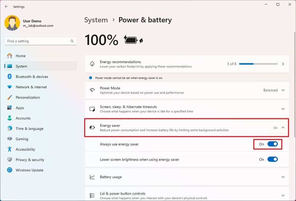 Как управлять настройками электропитания в Windows 11 • Оки Доки