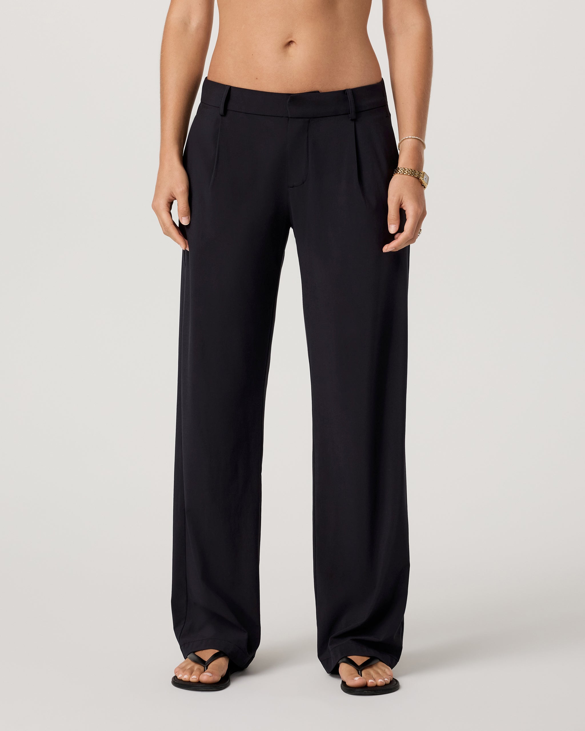 Villa Low Slung Trouser - Black - Xxs
