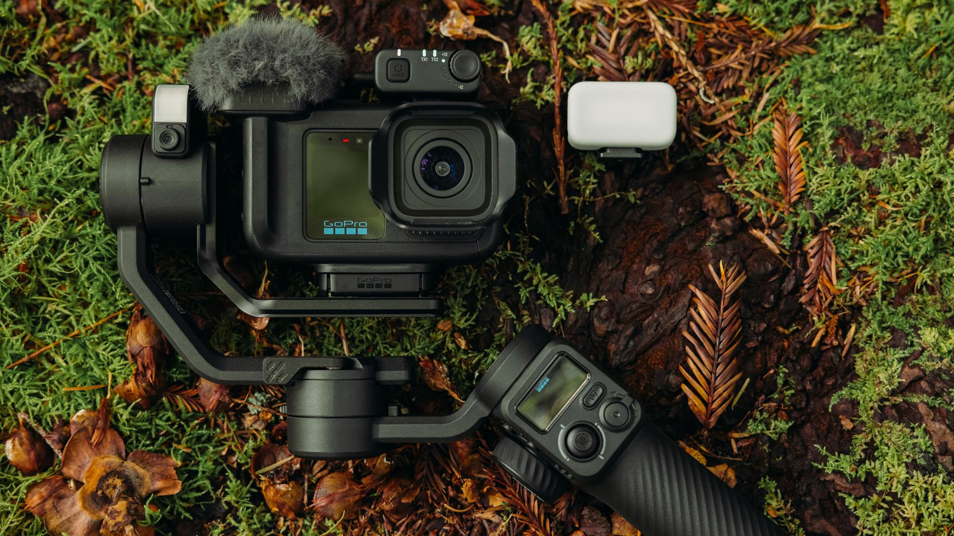 The GoPro Mission 1 Pro with accessories