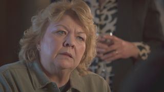 Jan isn't shy or retiring when it comes to expressing how heartbroken she is by Ffion and Gethin's secrets and lies.