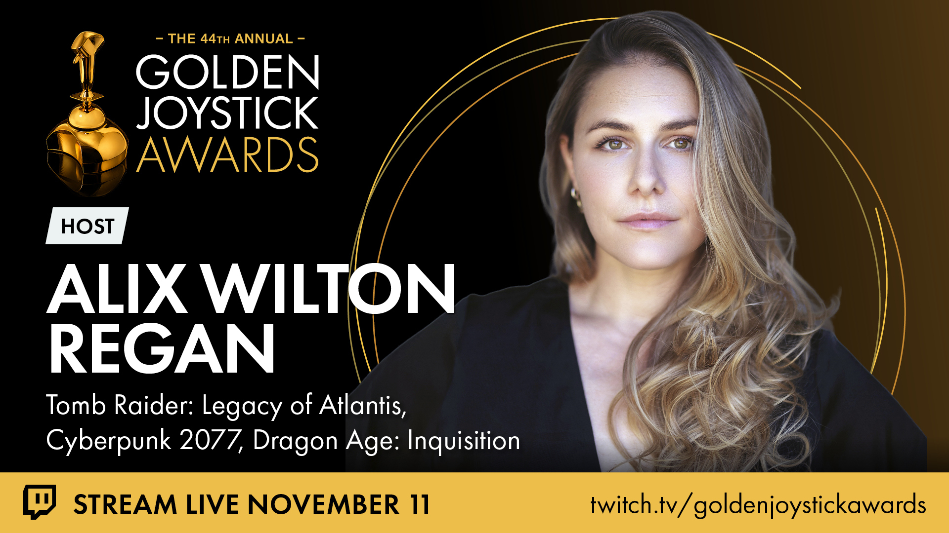 Alix Wilton Regan to host the Golden Joystick Awards 2026