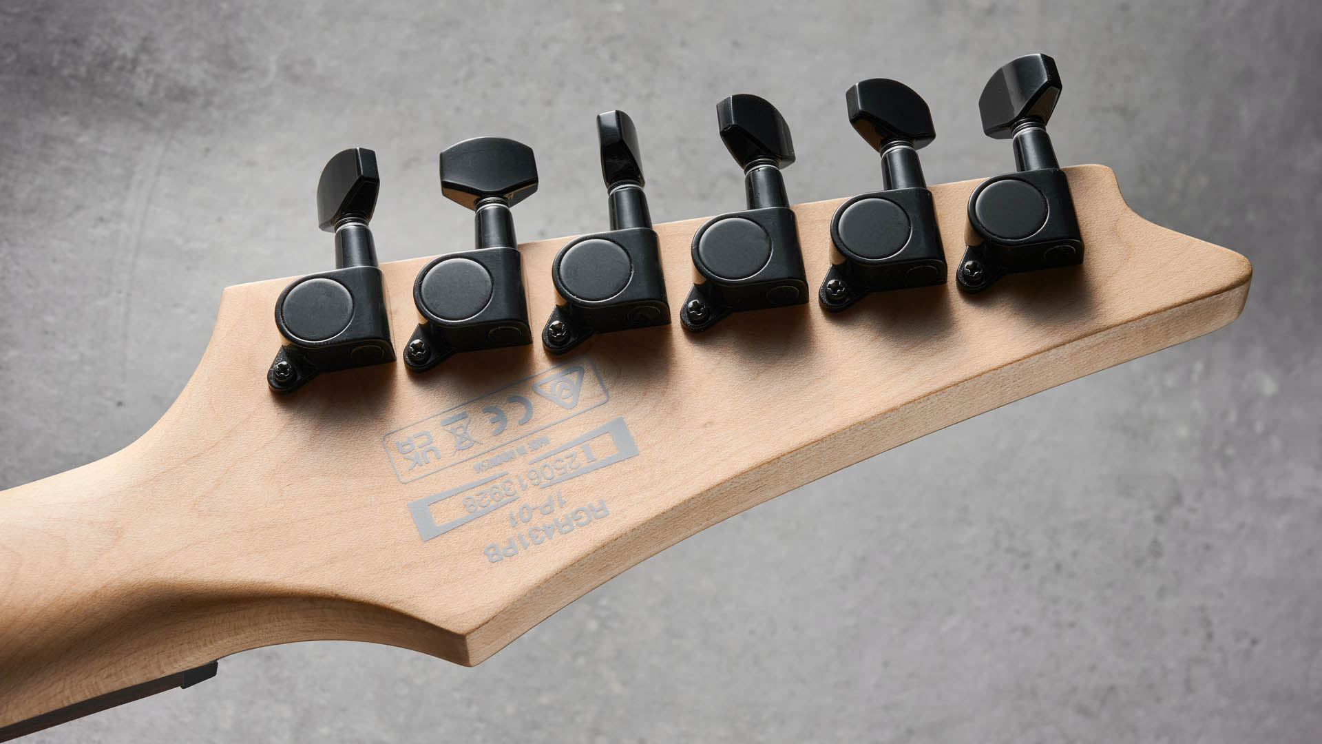 The Ibanez Standard Series RGR431PB finished in Charcoal Gray Flat