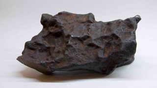 a lumpy rough metallic rock