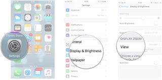 Open settings app, then tap display &brightness, then tap view