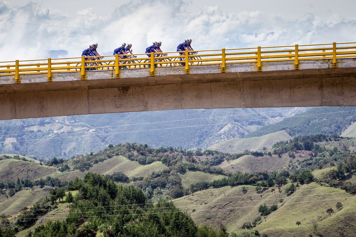 UnitedHealthcare train in the hills of Colombia
