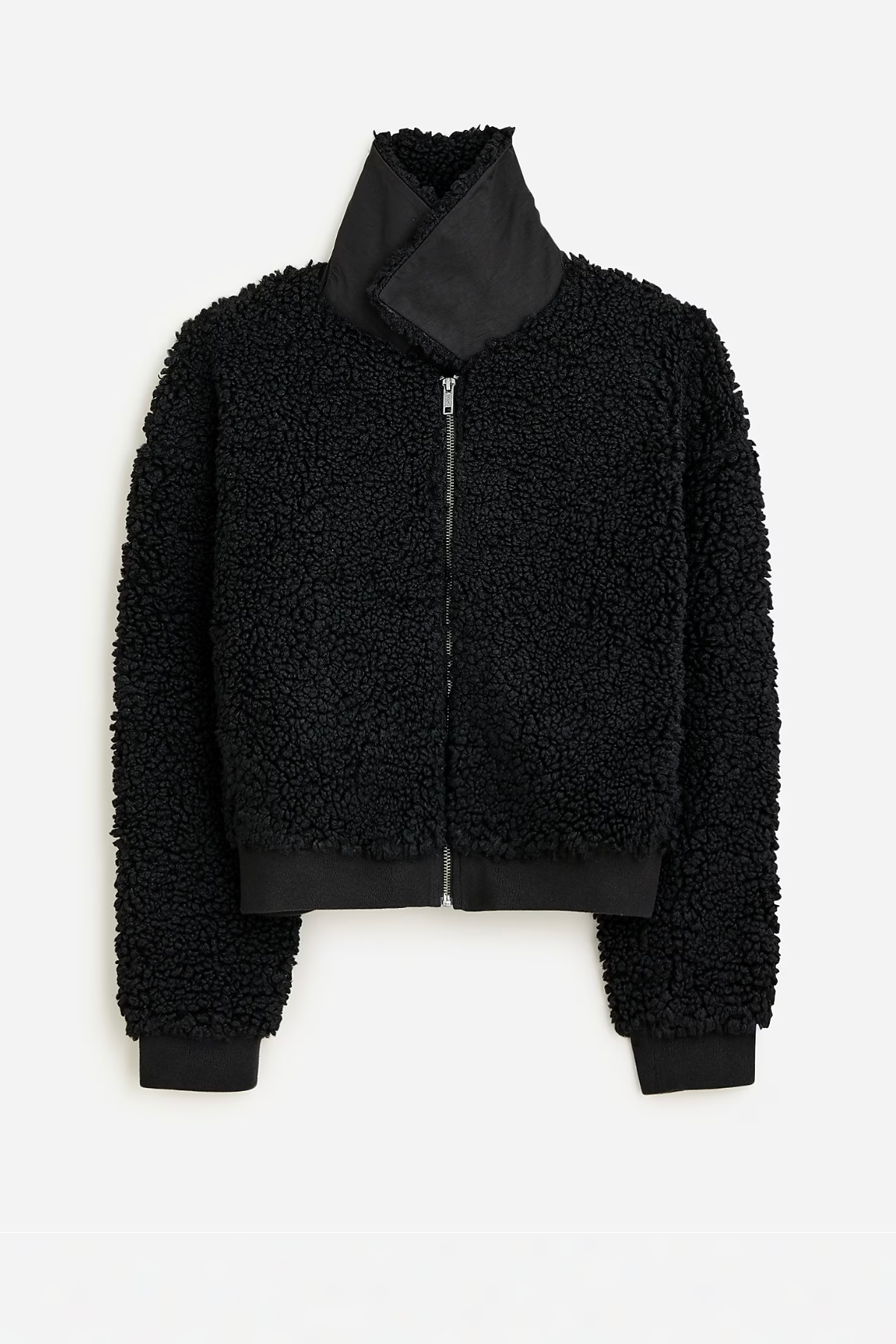 Cropped sherpa jacket