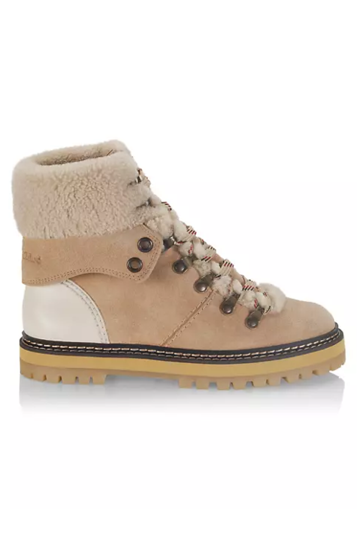 See by Chloé Eileen Shearling-Lined Suede Booties