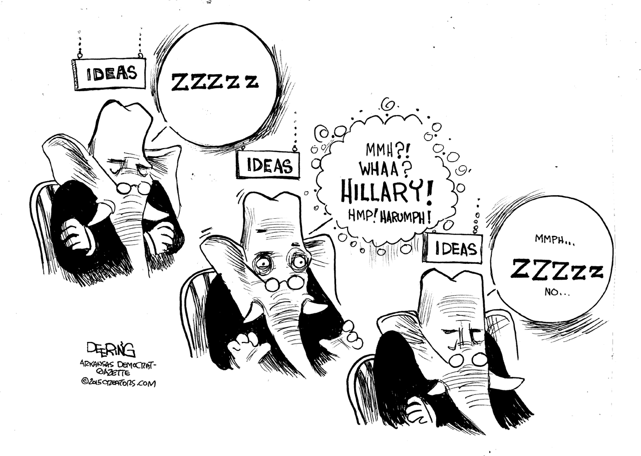 
Political cartoon U.S. GOP Hillary Clinton