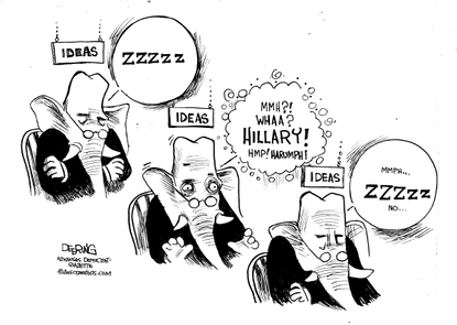 
Political cartoon U.S. GOP Hillary Clinton