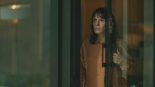 Diana Gomez as Elena in Firebreak (AKA Cortafuego), looking concerned.