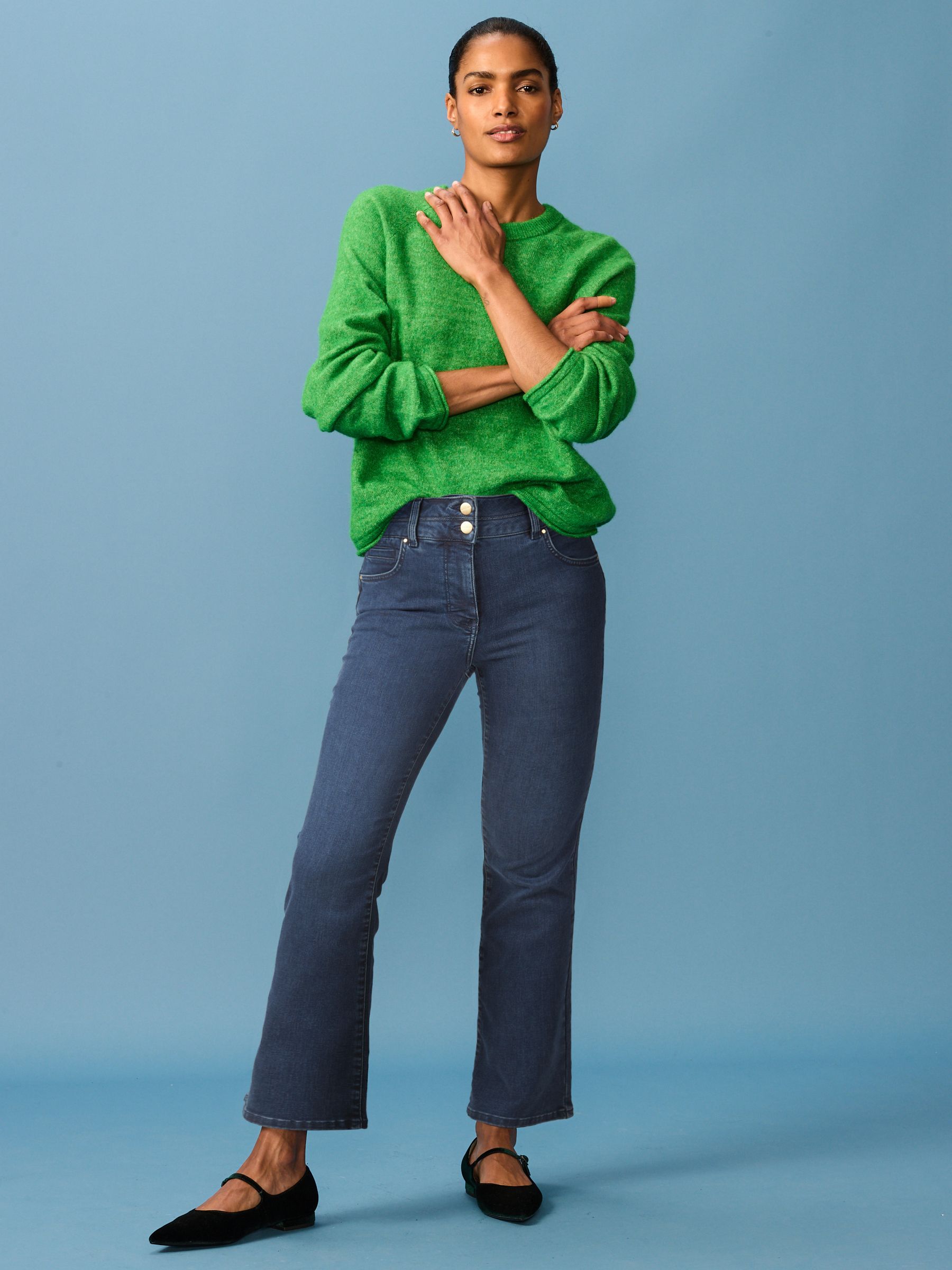 Inky Slim Flared Lift and Shape Bootcut Jeans
