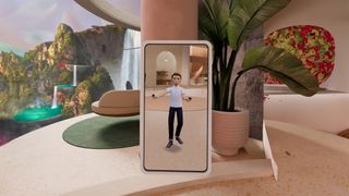 Showcasing Meta Quest avatars with legs in the Horizon Home environment