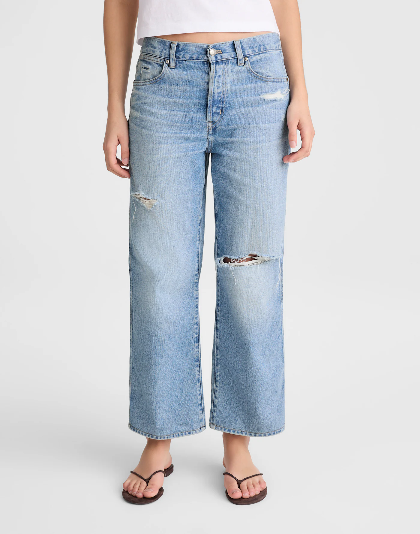 Low-Slung Baggy Crop Jean