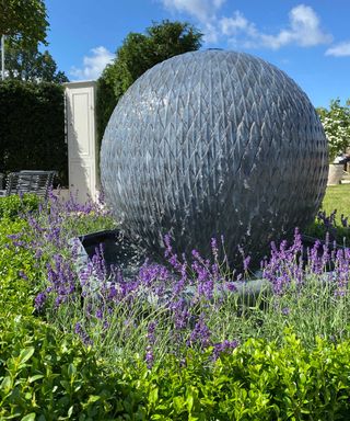 water feature at alitex stand at hampton court 2021