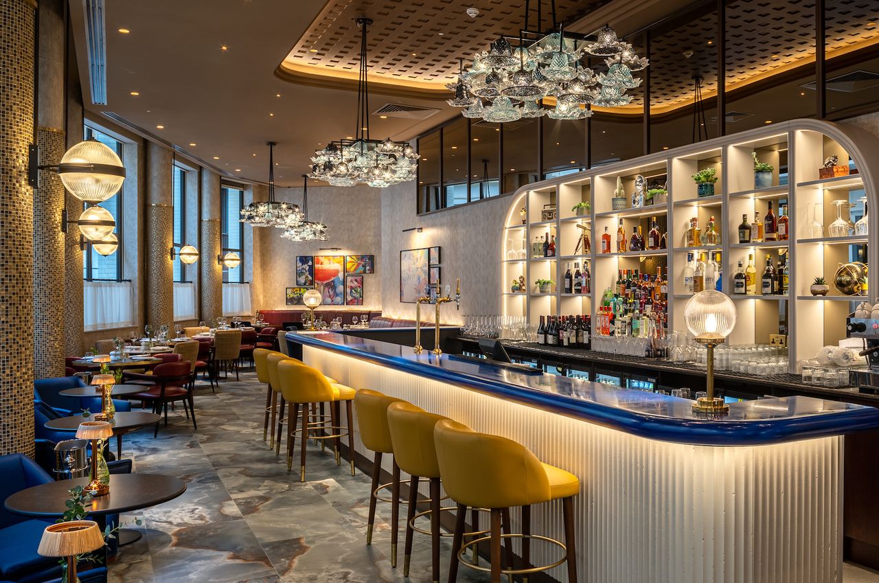 The bar at Lost Property hotel St Pauls London