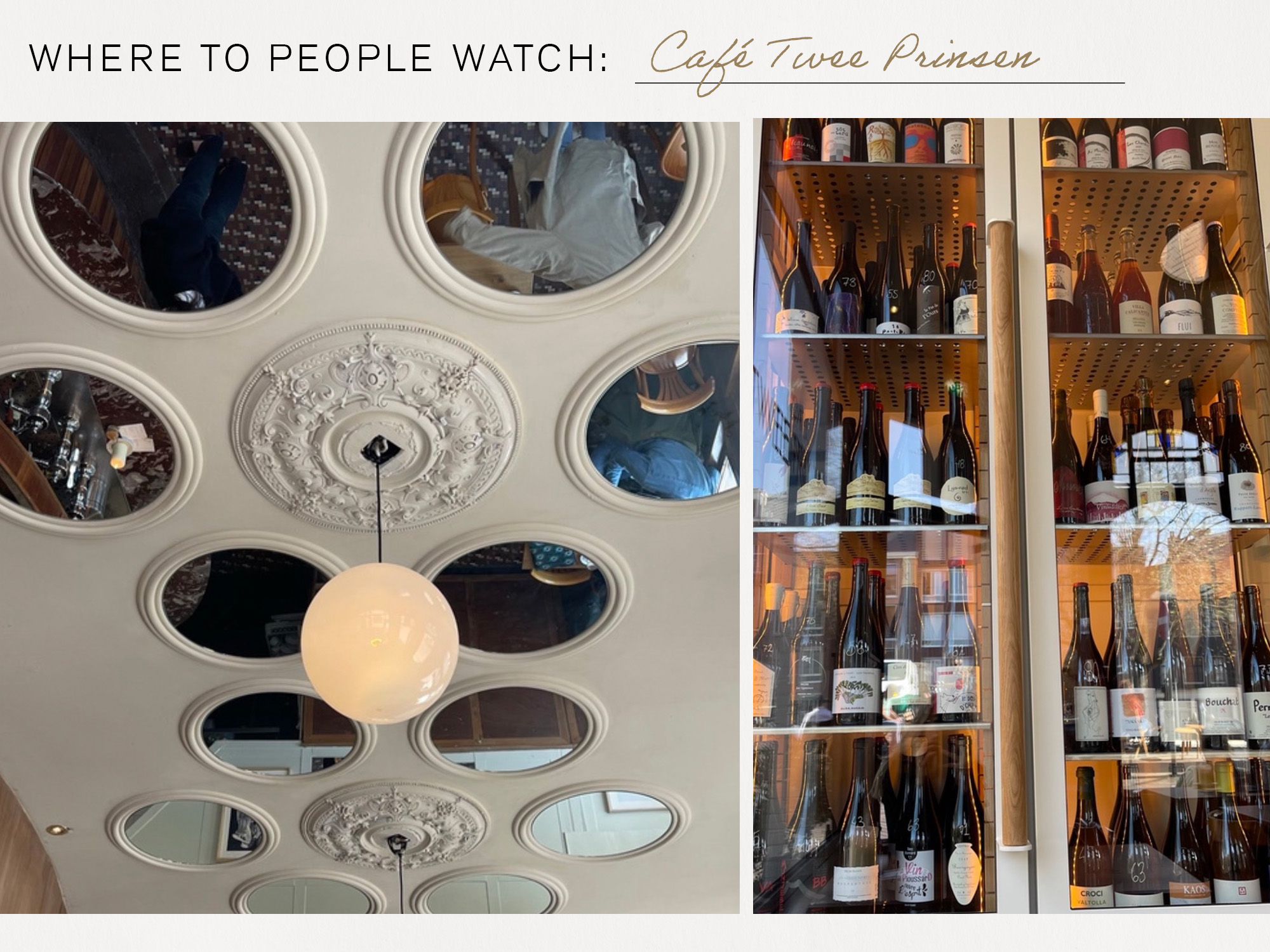 a collage of images featuring Stephanie Broek's fashion-editor travel guide to Amsterdam