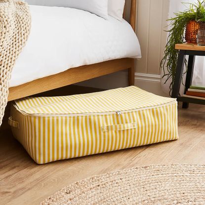 Dunelm Stripe Underbed Storage Bag