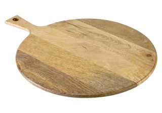 wooden bread board cookware with white background