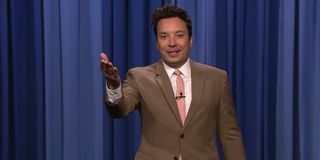 Jimmy Fallon being excited over his first live audience on The Tonight Show