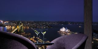 Terrace view at Shangri-La Hotel, Sydney, Australia