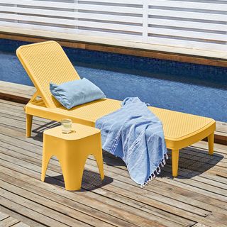 Luman All Weather Resin Chaise Lounge