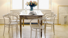 209 BENTWOOD ARMCHAIRs 1900 By Gebrüder Thonet around dining table 