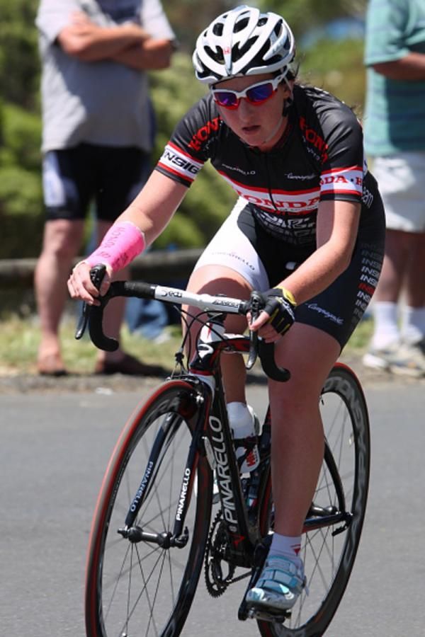 Megan Dunn (Honda Dream Team) broke her wrist in December