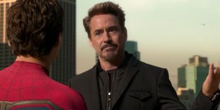 Robert Downey Jr as Tony Stark in Spider-Man: Homecoming