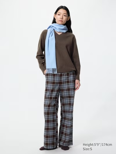 Uniqlo, Flannel Easy Trousers (checked)