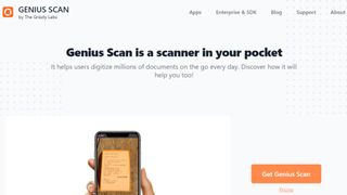 Website screenshot for Genius Scan