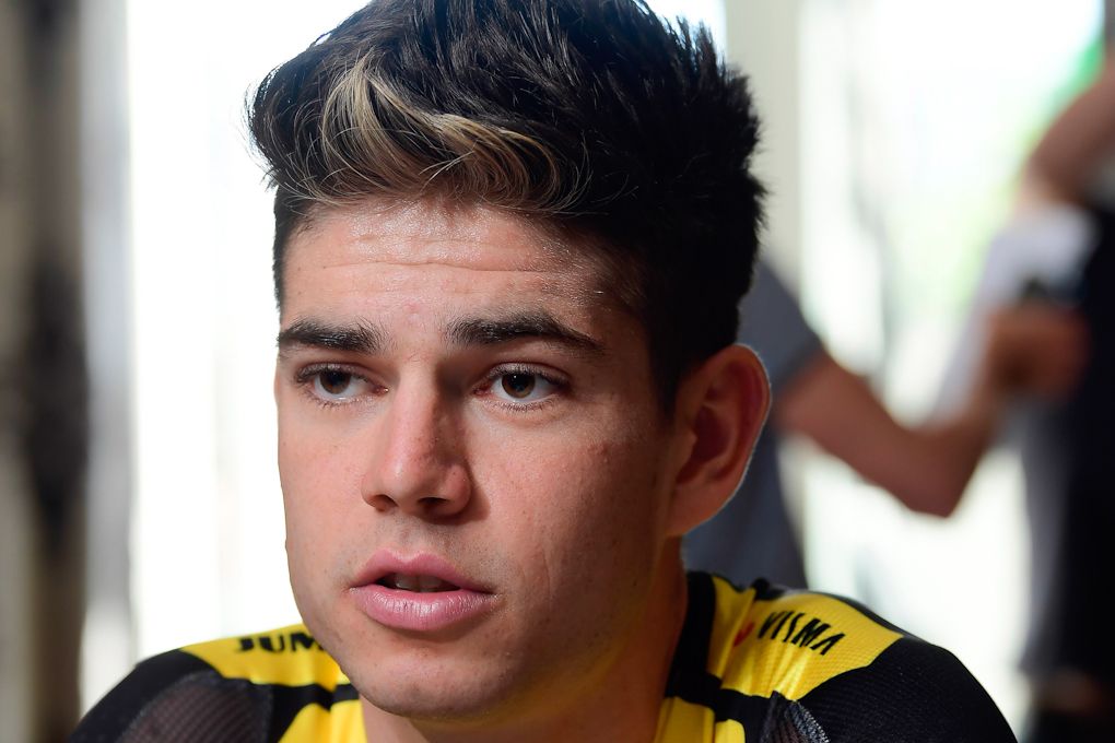Wout van Aert at the Jumbo-Visma Tour de France press conference
