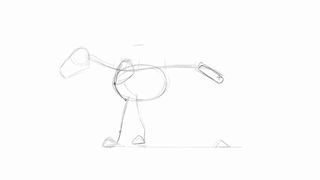torso and head and legs, how to draw a lion