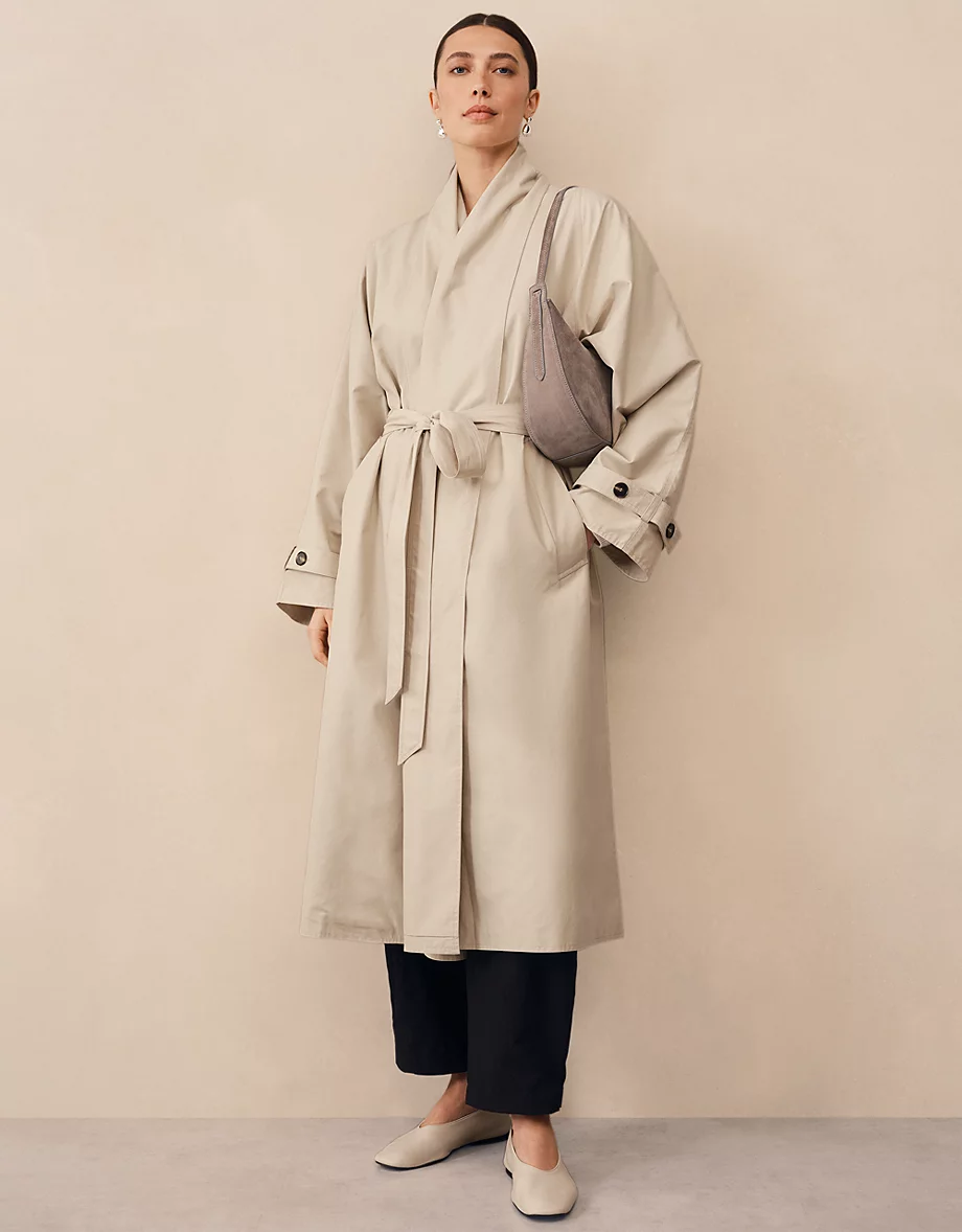 The White Company, Draped Collar Trench Coat