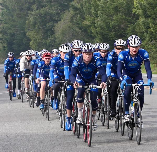Will Patterson and Davis Bentley lead the Whole Athlete Development team on a ride.