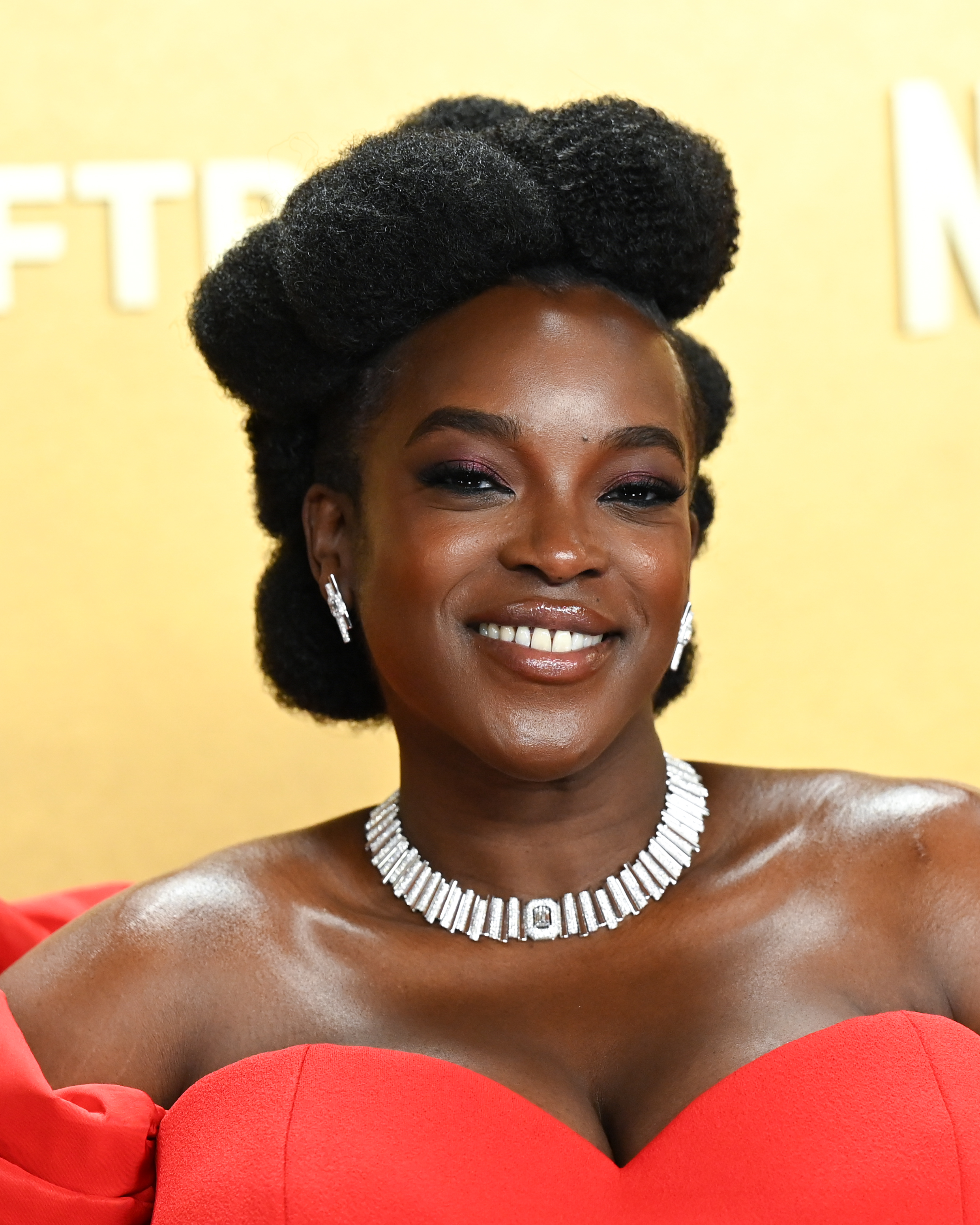 Wunmi Mosaku at The 32nd Annual Actor Awards Presented by SAG-AFTRA held at the Shrine Auditorium and Expo Hall on March 01, 2026 in Los Angeles, California.