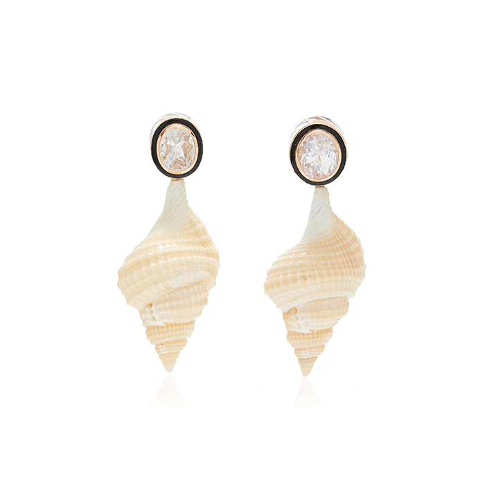 DEZSO BY SARA BELTR&amp;Aacute;N, Shell Earrings