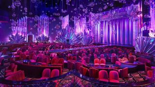 Elation lights and rigs bring to life Voltaire at the Venetian Resort Las Vegas. 