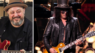 Marty Schwartz in 2022 and Slash in 2025