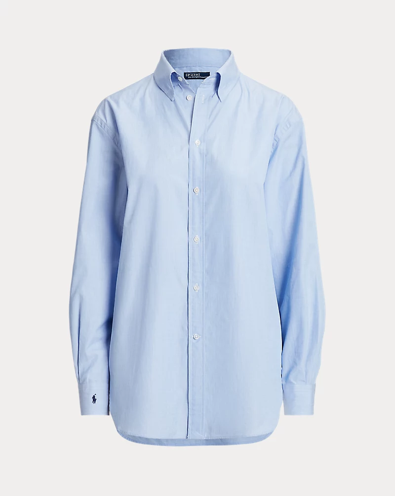 End on End Oversize Fit Cotton Shirt