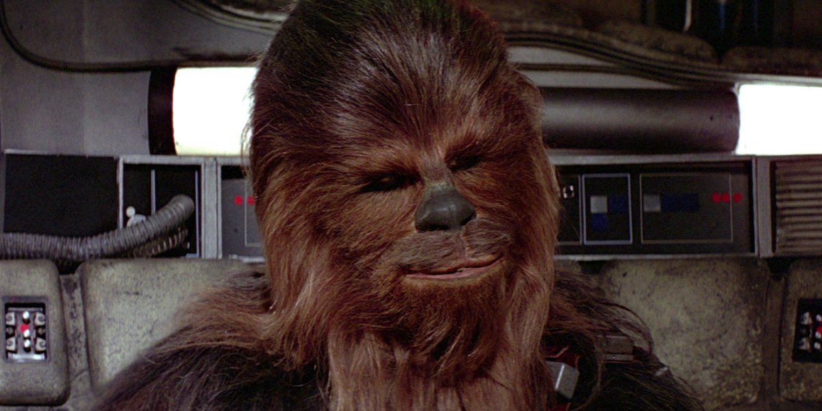 Star Wars: A New Hope Chewbacca sitting in the Falcon