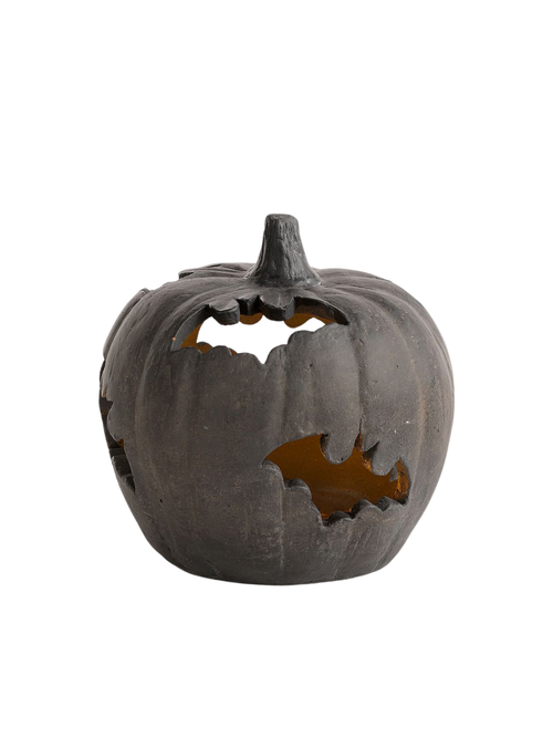 Terracotta Bat Cutout Pumpkin