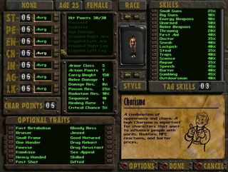 Fallout 2's character creation