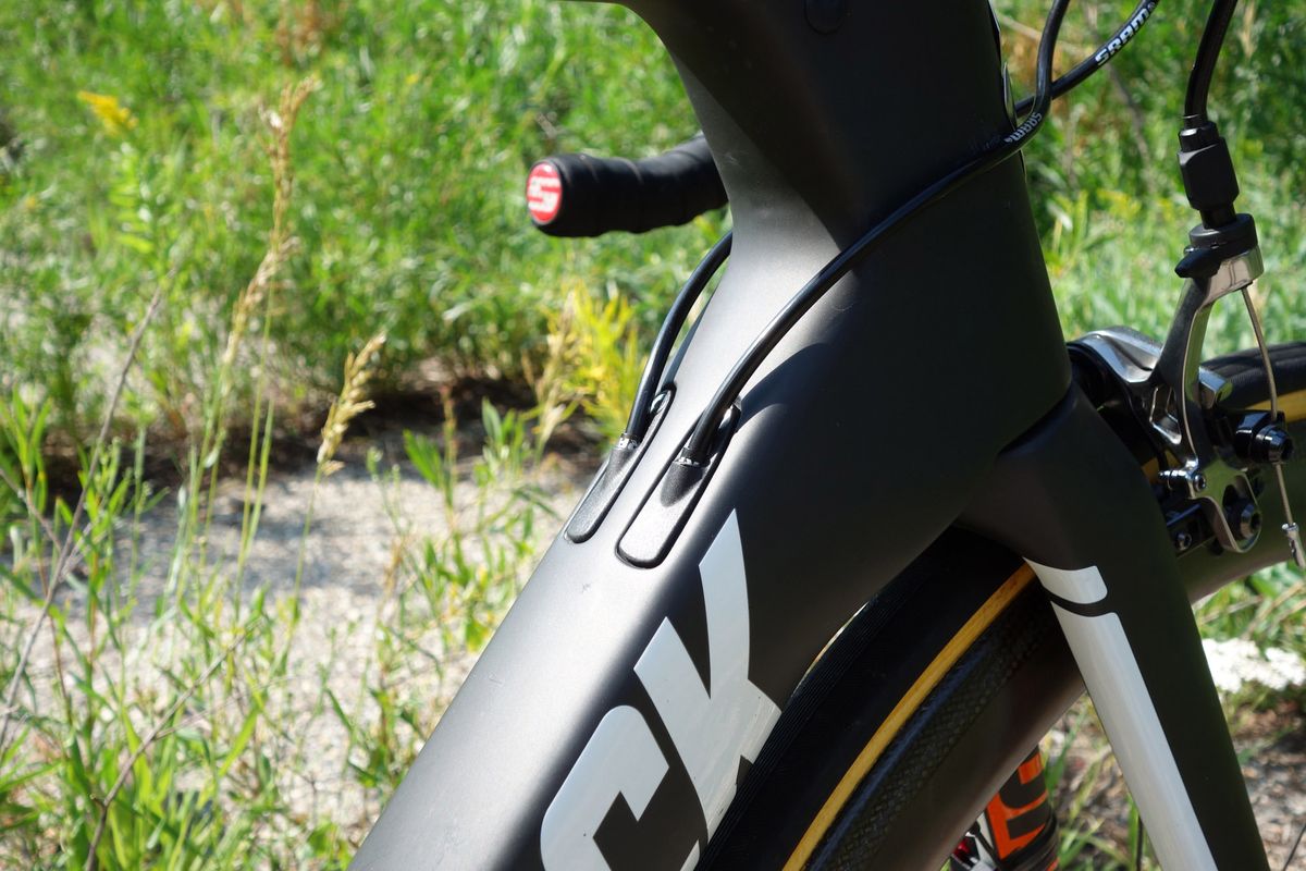 The Diamondback Podiums of Rally Cycling feature several aero features, including internal cable routing, that are useful in Merckx style time trials.