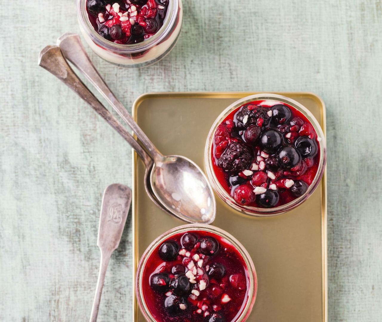 Blueberry trifle